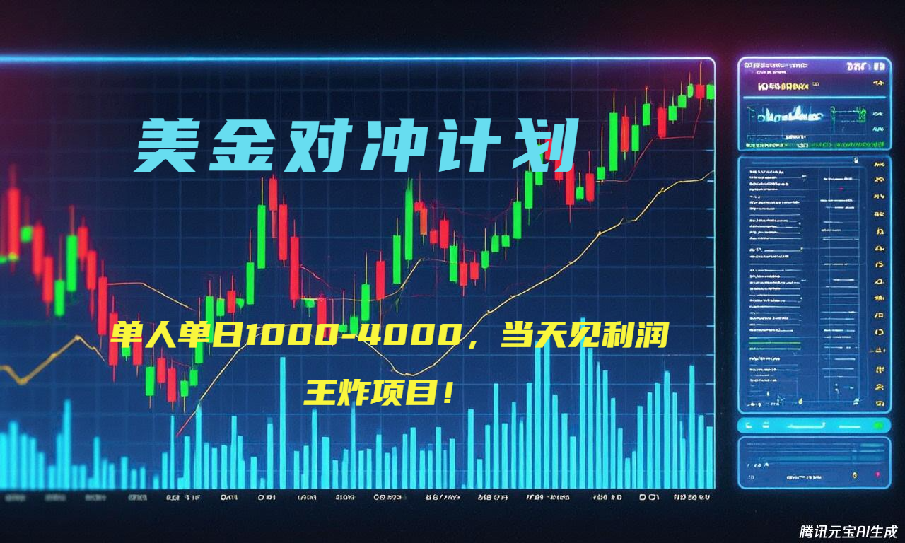2025年最暴力项目“美金先登计划”最新最强对冲战法，每日实际收益1K-4K-追梦聊项目