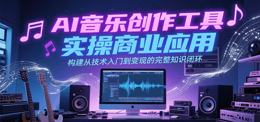 AI音乐创作工具实操商业应用，构建从技术入门到变现的完整知识闭环-追梦聊项目