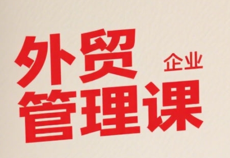 中小外贸企业管理课，系统性强，直击痛点，助企业全面提升管理智慧-追梦聊项目