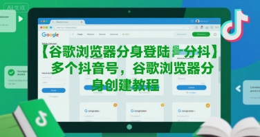 谷歌浏览器分身登陆多个抖音号，谷歌浏览器分身创建教程-追梦聊项目