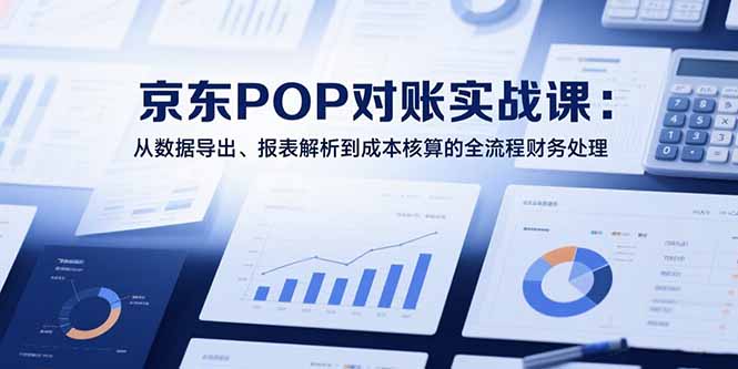 2025京东POP对账实战课：从数据导出、报表解析到成本核算的全流程财务处理-追梦聊项目