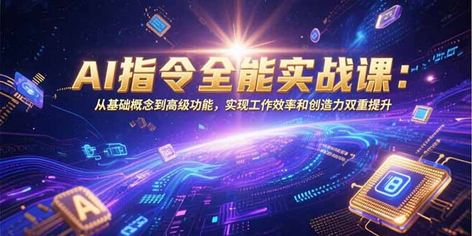 AI指令全能实战课：从基础概念到高级功能，实现工作效率和创造力双重提升-追梦聊项目
