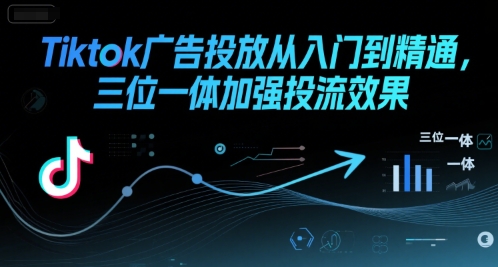 Tiktok广告投放从入门到精通，三位一体加强投流效果-追梦聊项目