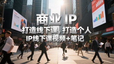 商业IP打造线下课，打造个人 IP线下课视频+笔记-追梦聊项目