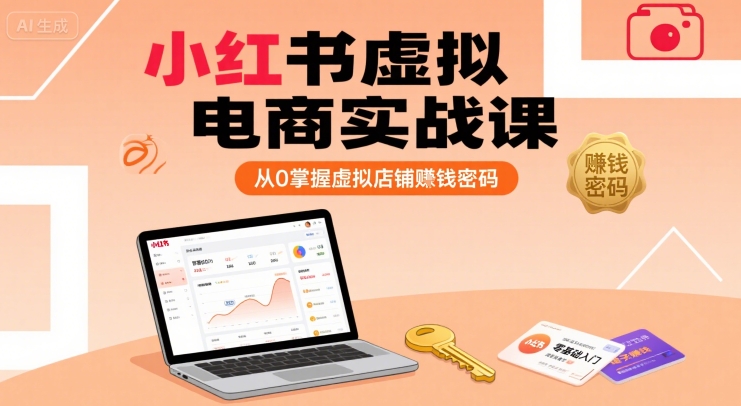 小红书虚拟电商实战课，从0掌握虚拟店铺賺钱密码(更新)-追梦聊项目