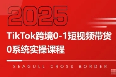 TikTok跨境0-1短视频带货，系统拆解TikTok跨境带货全链路，实现跨境可持续盈利-追梦聊项目