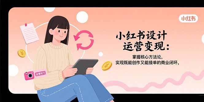 小红书设计运营变现：掌握核心方法论，实现既能创作又能接单的商业闭环-追梦聊项目