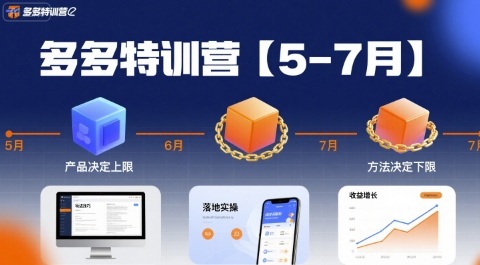 多多特训营【5-7月】产品决定上限，方法决定下限，各种玩法技巧落地实操-追梦聊项目