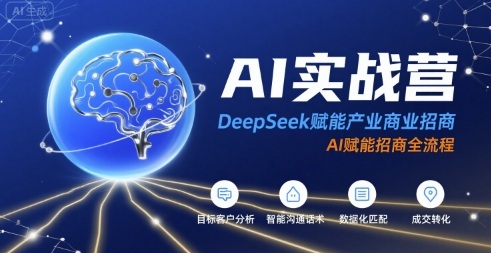 AI实战营：DeepSeek赋能产业商业招商，AI赋能招商全流程-追梦聊项目