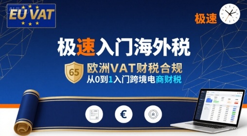 极速入门海外税，欧洲VAT财税合规，从0到1入门跨境电商财税-追梦聊项目