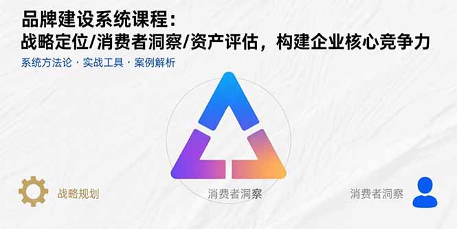 品牌建设系统课程：战略定位/消费者洞察/资产评估，构建企业核心竞争力-追梦聊项目