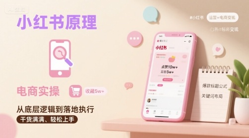 小红书原理以及详细实操流程，小红书电商教程-追梦聊项目