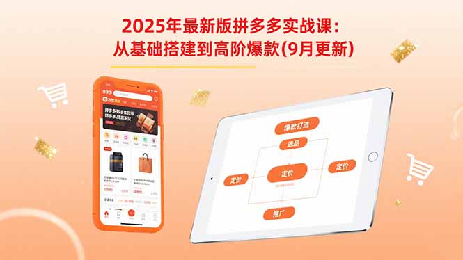 2025年最新版拼多多实战课：从基础搭建到高阶爆款(9月更新-追梦聊项目