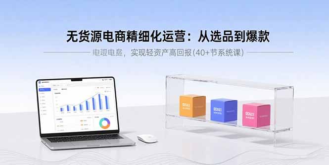 无货源电商精细化运营：从选品到爆款，实现轻资产高回报(40+节系统课-追梦聊项目