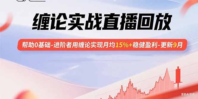 缠论实战直播回放：帮助0基础-进阶者用缠论实现月均15%+稳健盈利-更新9月-追梦聊项目