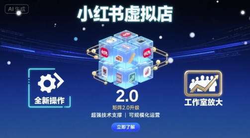 小红书虚拟店矩阵2.0，全新操作，超强技术，可工作室放大-追梦聊项目