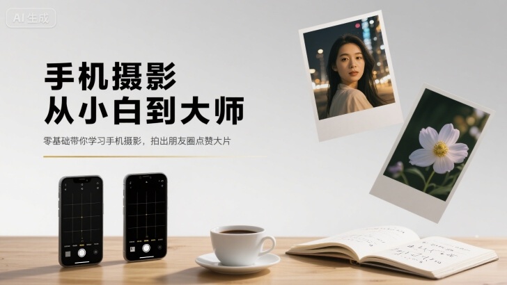 手机摄影从小白到大师，零基础带你学习手机摄影，拍出朋友圈点赞大片-追梦聊项目