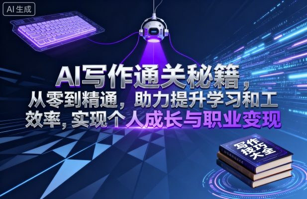 AI写作通关秘籍，从零到精通，助力提升学习和工作效率，实现个人成长与职业变现-追梦聊项目